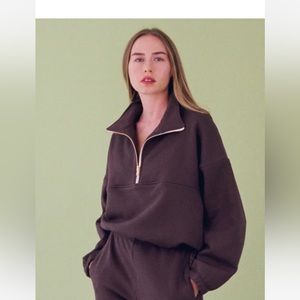 Gil Rodriguez Diana half zip sweatshirt - size S